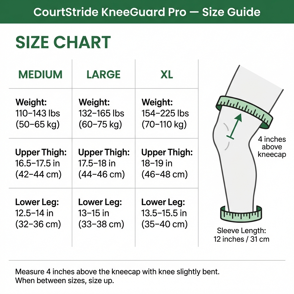 CourtStride Kinesiology & Compression Sleeve
