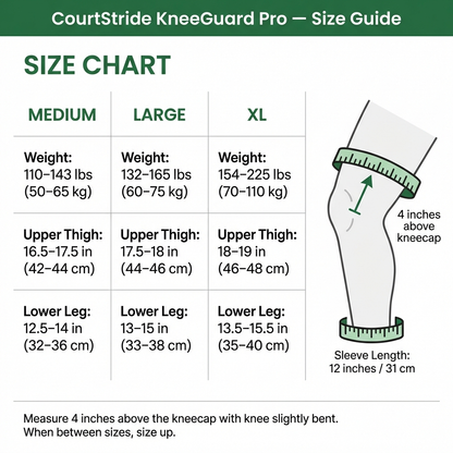 CourtStride Kinesiology & Compression Sleeve